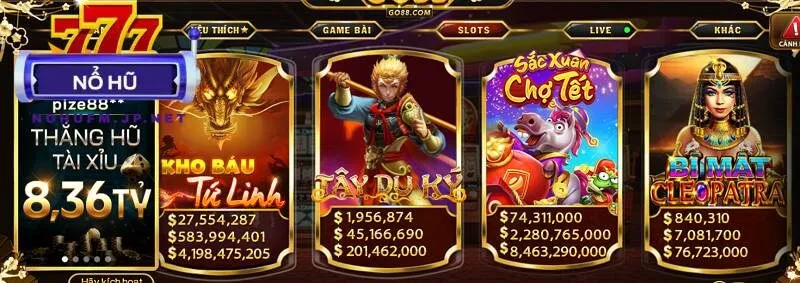 Kho trò chơi đổi thưởng tại Go 88 “xanh chín”