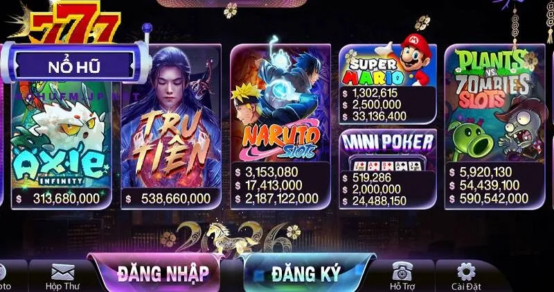 Kho trò chơi nổ hũ tại 789Club